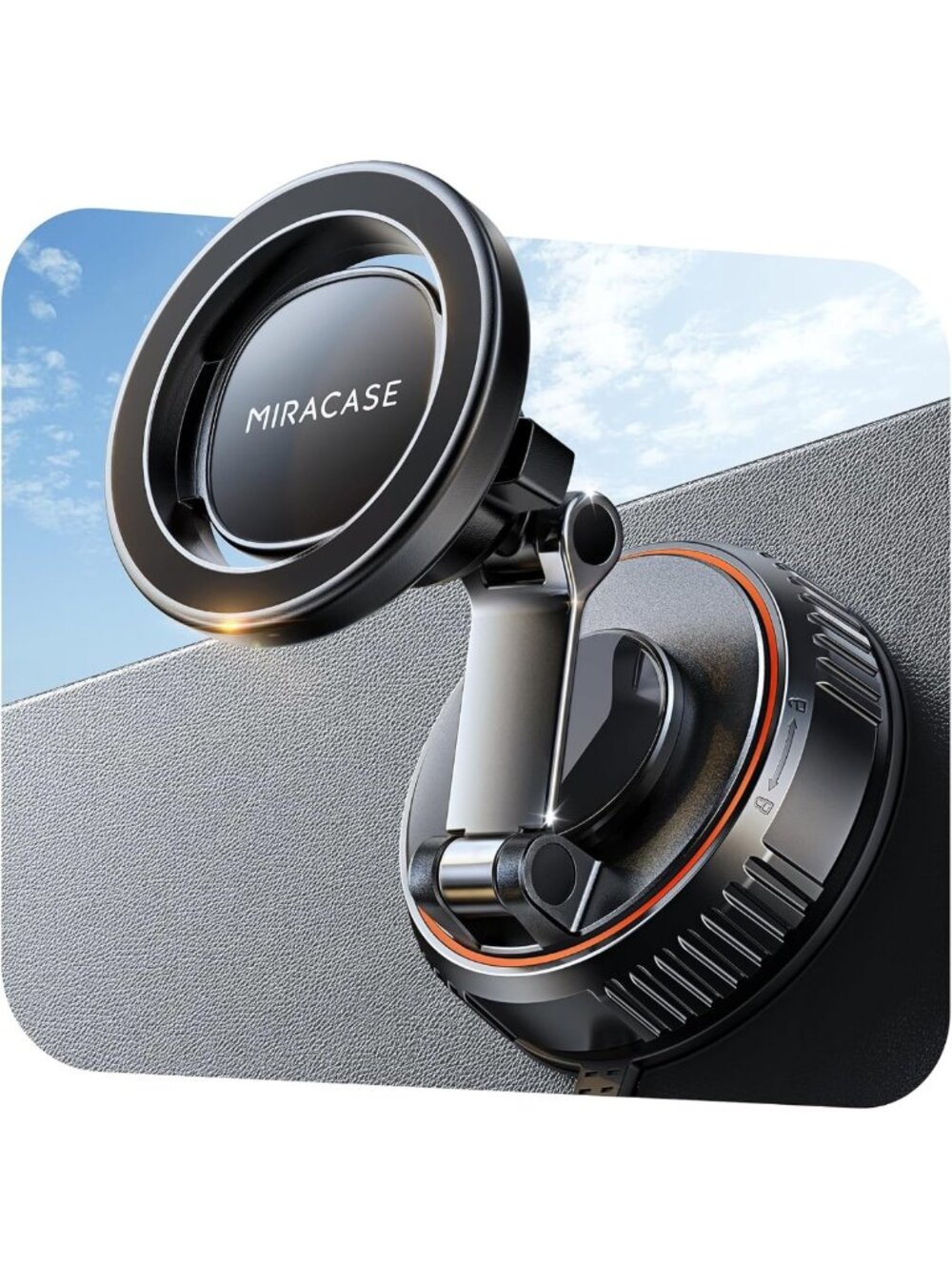 Strong Magnetic Car Mount for All Smartphones - 360° Adjustable Dashboard